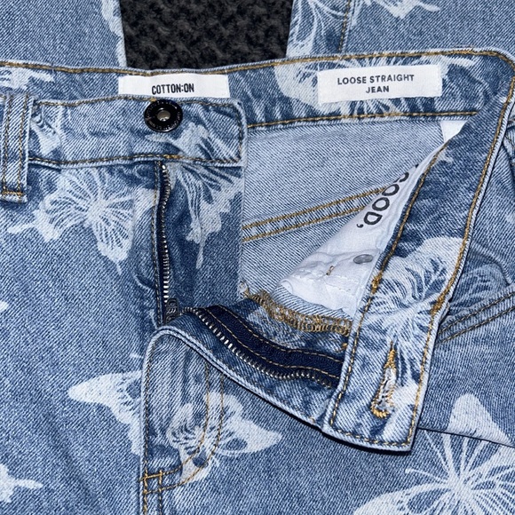 COTTON:ON Blue Butterfly Loose Straight Jean - Picture 13 of 13